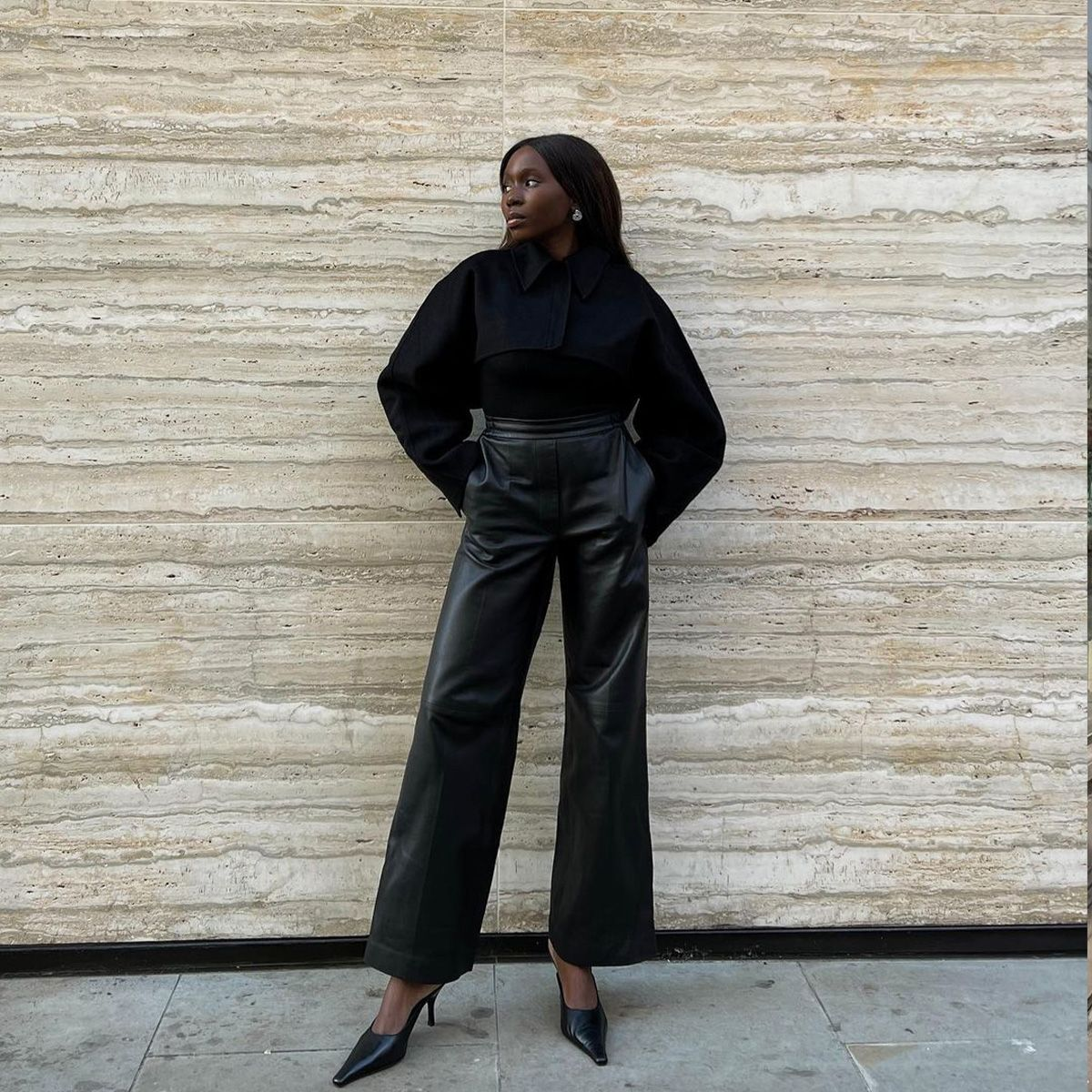 Styling Tips: Perfect Shoe Choices for Wide-Leg Leather Pants